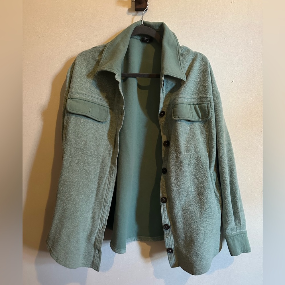 Oversized shirt jacket
